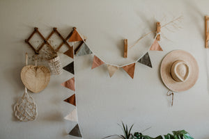 Earthy tones flags - Neutral bunting flags