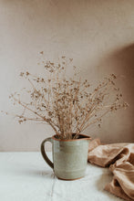 Load image into Gallery viewer, Hand thrown Stoneware small Pitcher with handle - Minimal Pottery Earthy tableware
