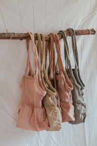 Organic cotton groceries bag - Hand dyed with plants extracts