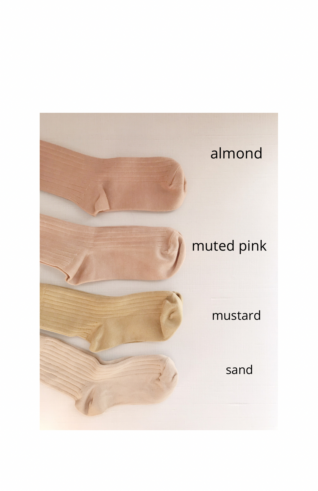 Plant dyed cotton socks - Neutral tones