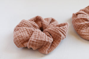 Eco Dyed Plastic free Scrunchies - Naturally dyed Cotton Scrunchy