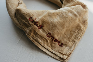 Hand embroidered bandana