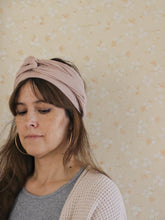 Load image into Gallery viewer, Organic Cotton Headwrap - Neutral turbans hair scarf

