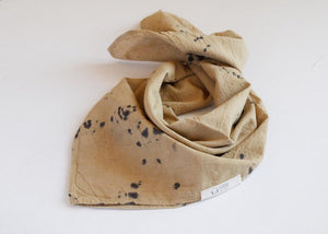 Eco Printed Organic cotton Bandana - hand dyed with natural dyes