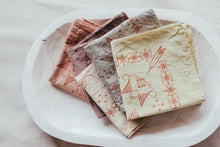 Load image into Gallery viewer, Plant dyed Folk Bandana (3 pieces set) Premium Cotton Bandana Set Southewestern vibes
